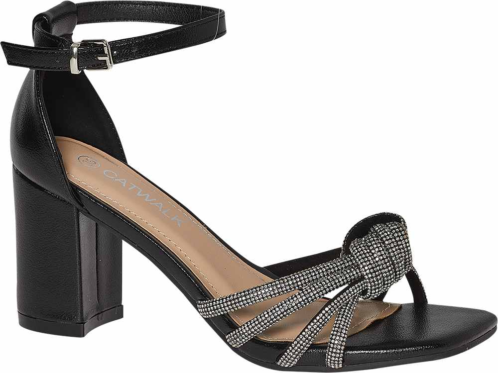 Catwalk Siyah Catwalk Topuklu sandalet