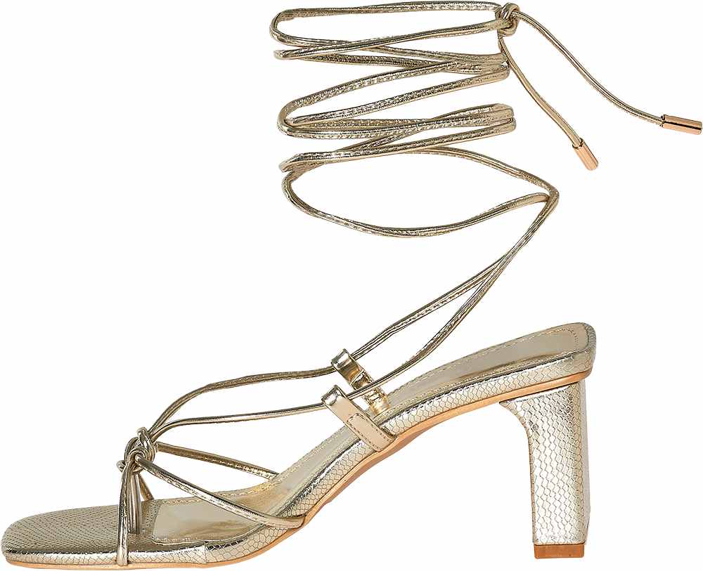 Catwalk Altın Catwalk Topuklu sandalet