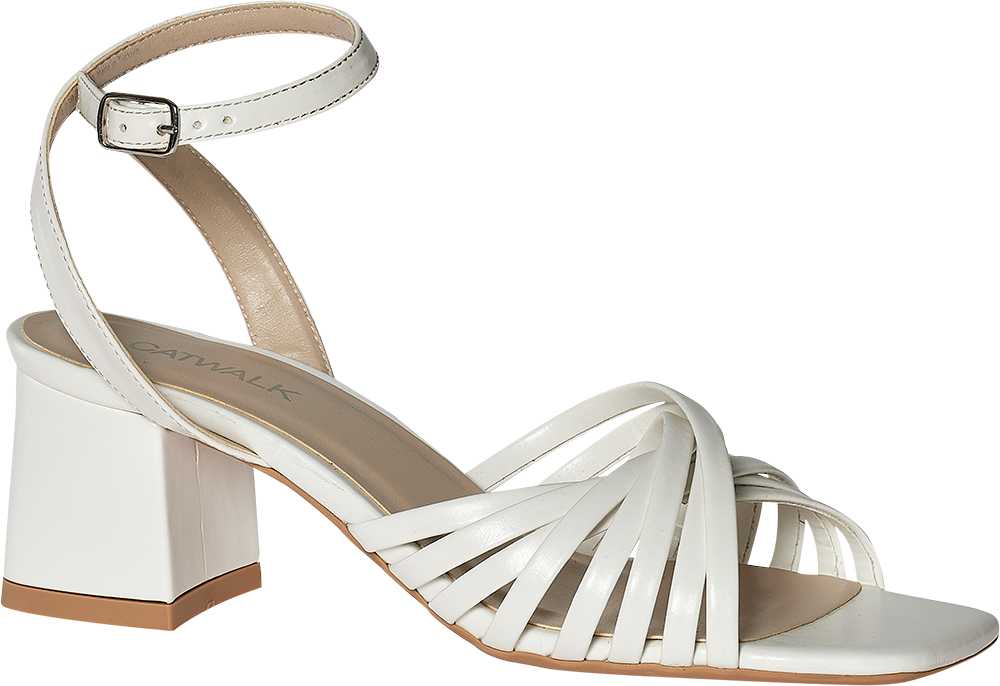 Catwalk Beyaz Catwalk Topuklu sandalet