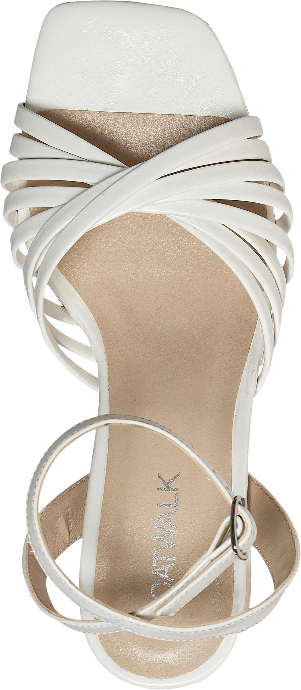 Catwalk Beyaz Catwalk Topuklu sandalet