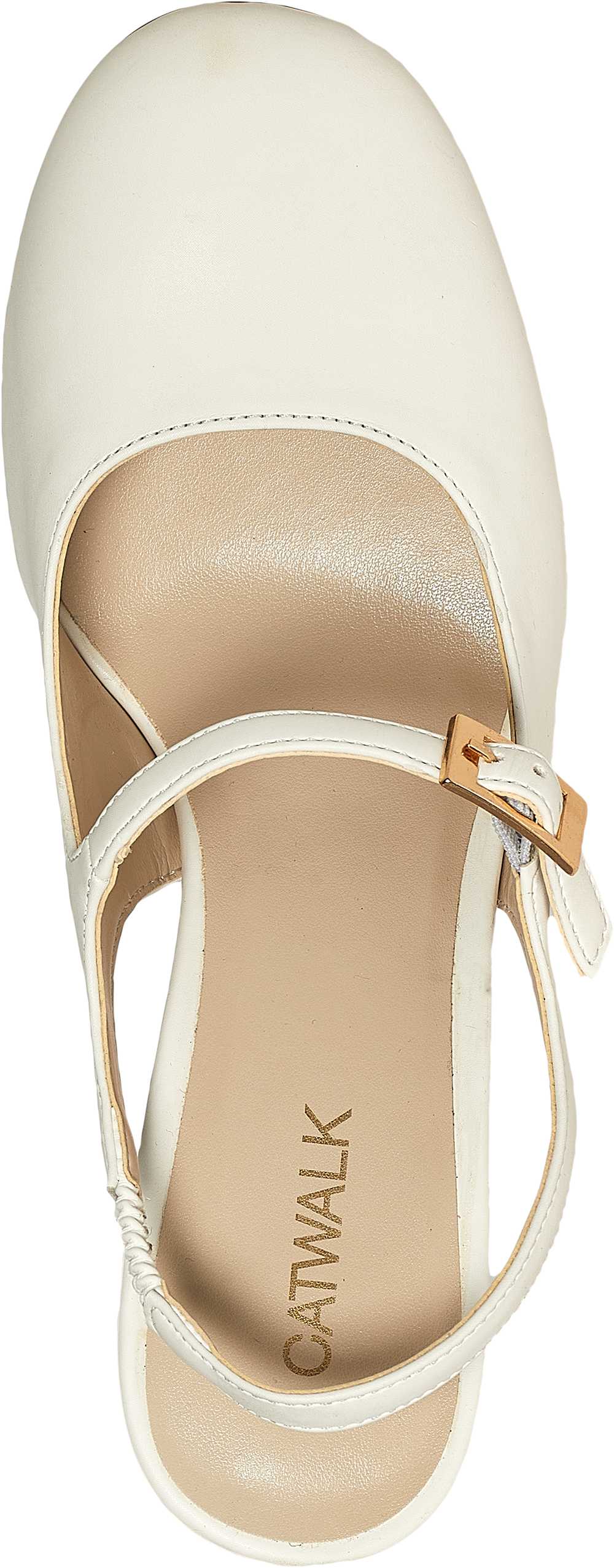 Catwalk Krem Catwalk Topuklu Ayakkabı