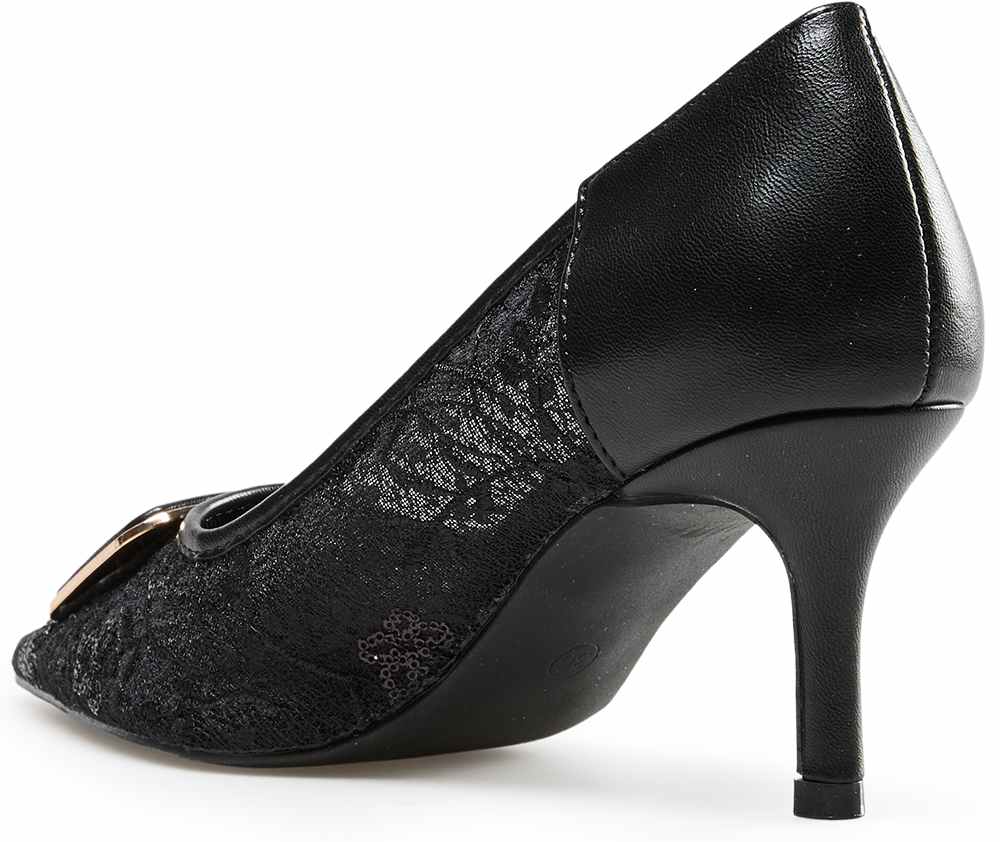 Catwalk Siyah Catwalk Topuklu Ayakkabı