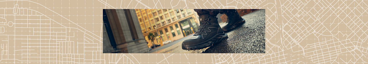 Explore Outdoor image showing a black outdoor boot designed for all-weather exploration.
