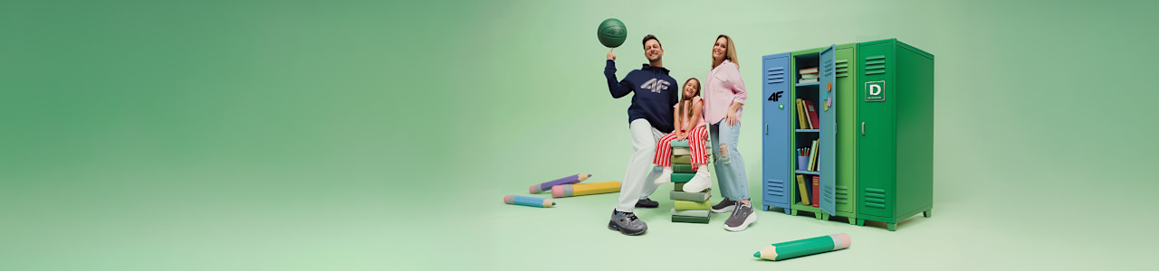 Green background and a person with sneaker