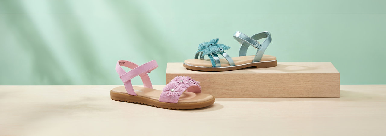 sandals on a pedestal