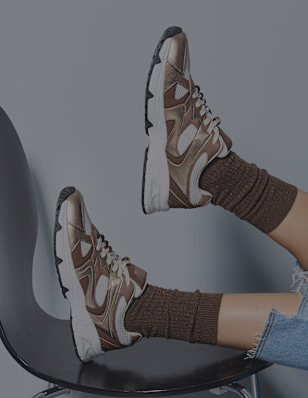 sneaker on foot