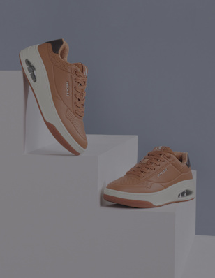 shoes on a pedestal