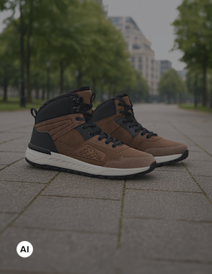 Two Kappa Sneakers in an urban park