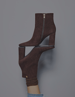 ankle boots on foot
