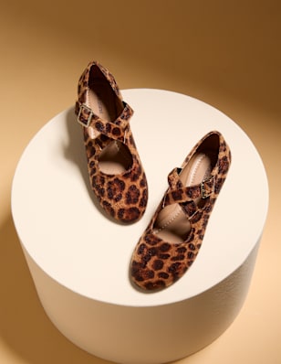 Ballerinas with a leopard pattern