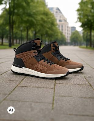 Two Kappa Sneakers in an urban park