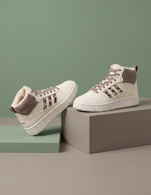 shoes on a pedestal
