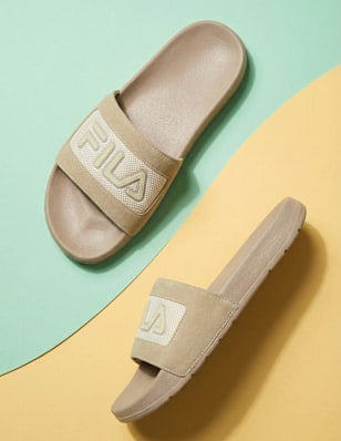 slides on a green and yellow background
