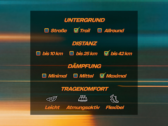 Surface, Distance, Cushioning, Comfort, Lightweight, flexible, breathable