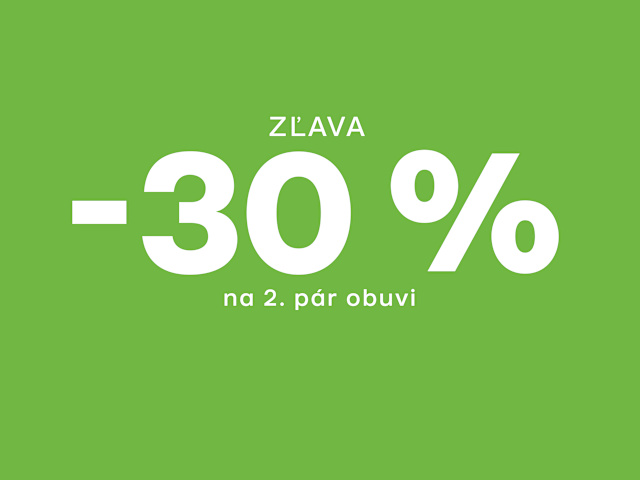 Skvelá akcia: Kúpte dva páry a lacnejší máte so zľavou 30 %!