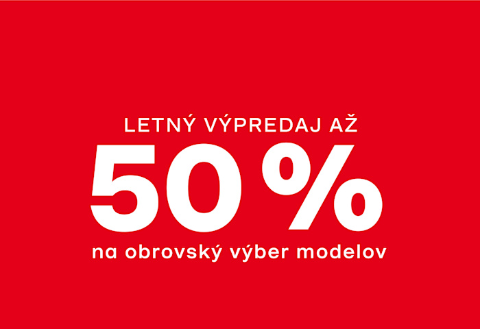 Zľavy až do 50 %!