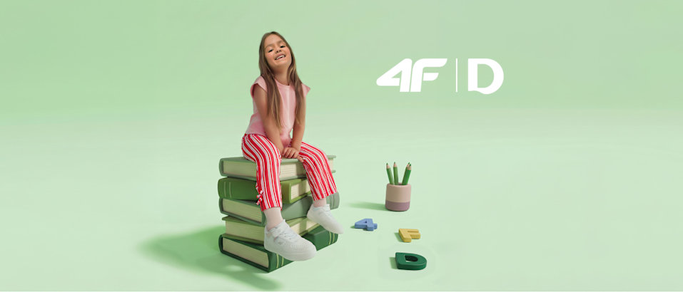 Green background and a person with sneaker