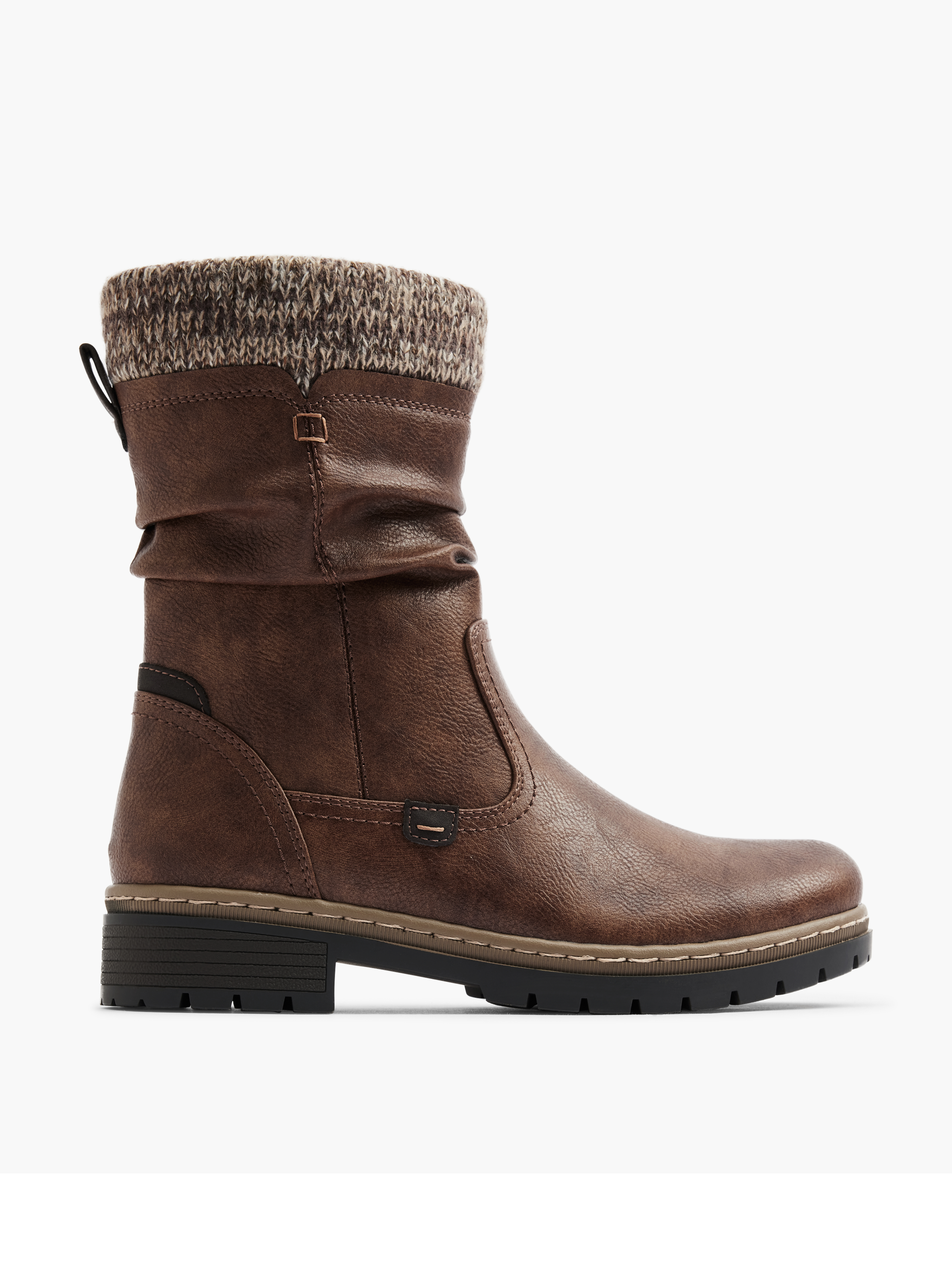 Langschaft Stiefel Esprit Stiefel Cognac Stiefeletten