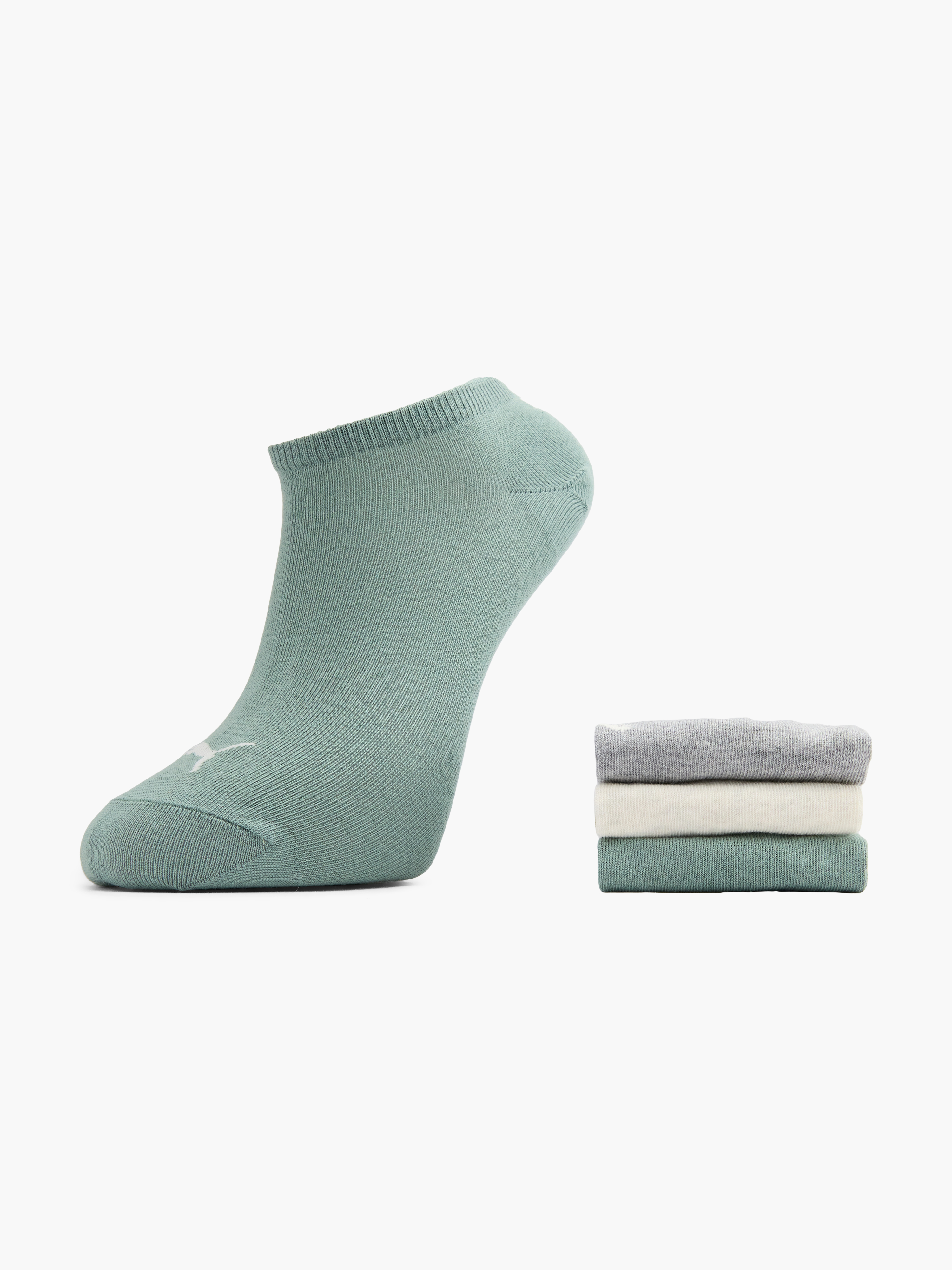 PUMA 3x Sneaker-Socken Grau DEICHMANN