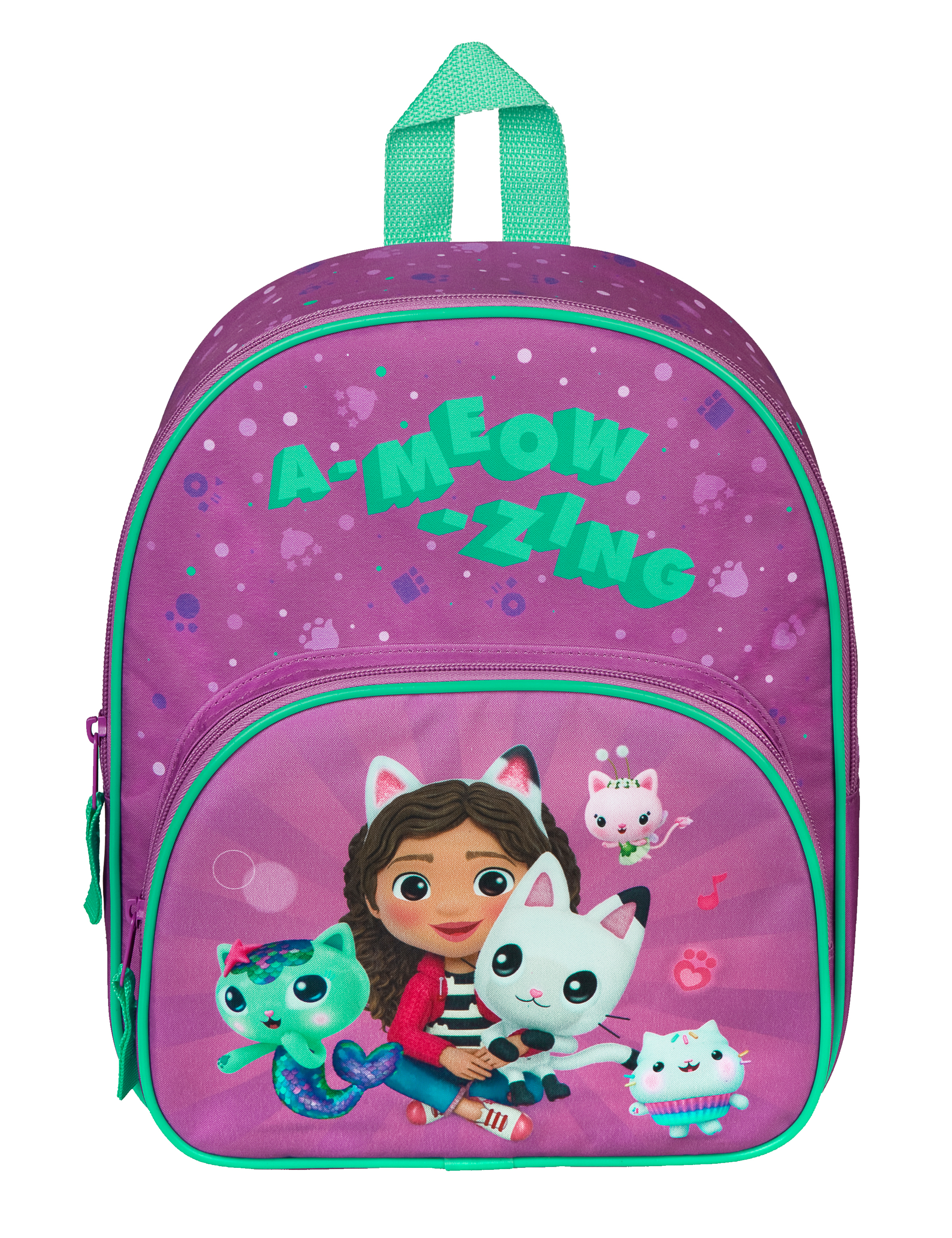 Kleiner Gabby Rucksack In Grün – Aus Satin & Polyester, Verstellbare Träger, Klassisches Design