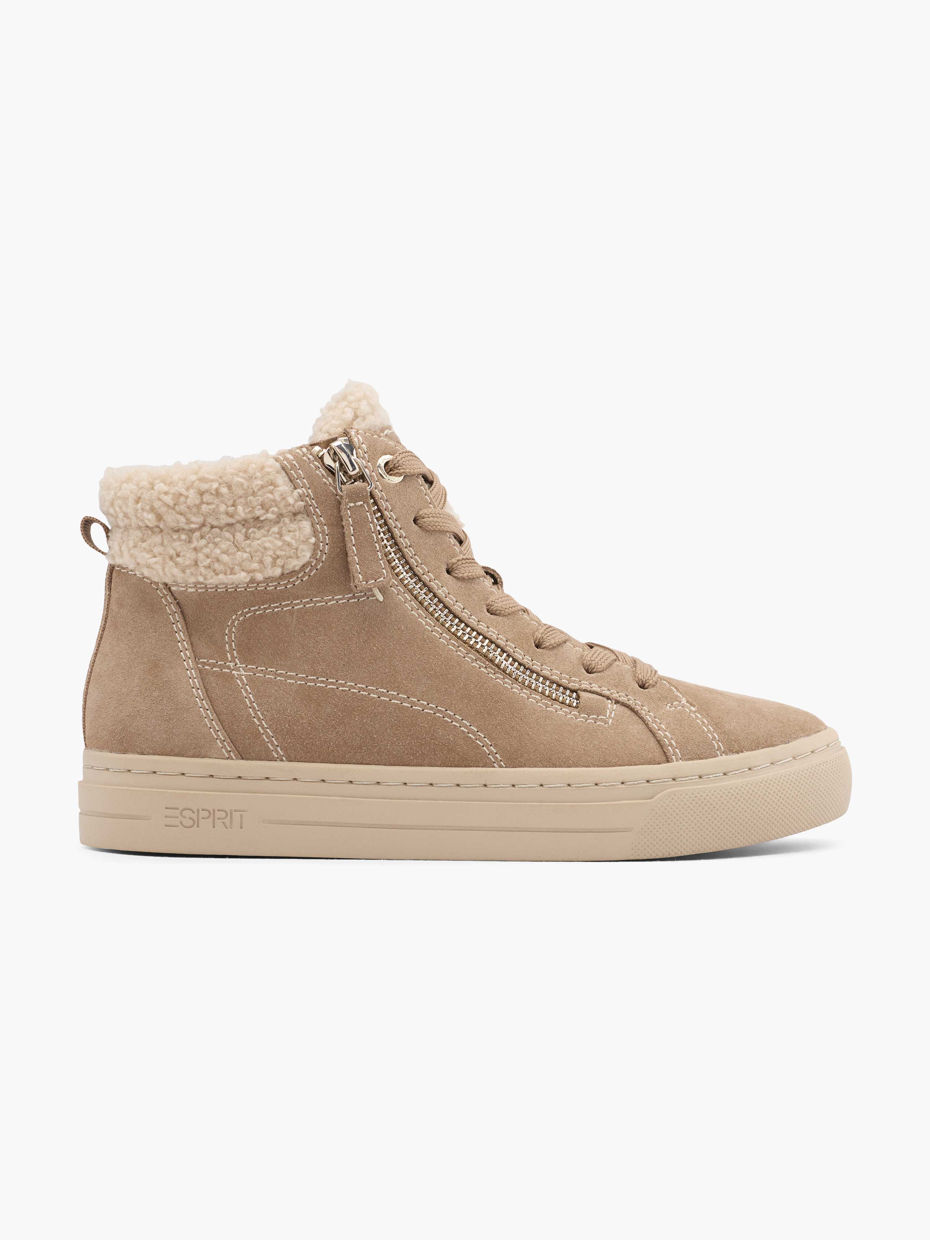 High Top Sneaker High Damen Esprit ESPRIT Hoher Sneaker Beige