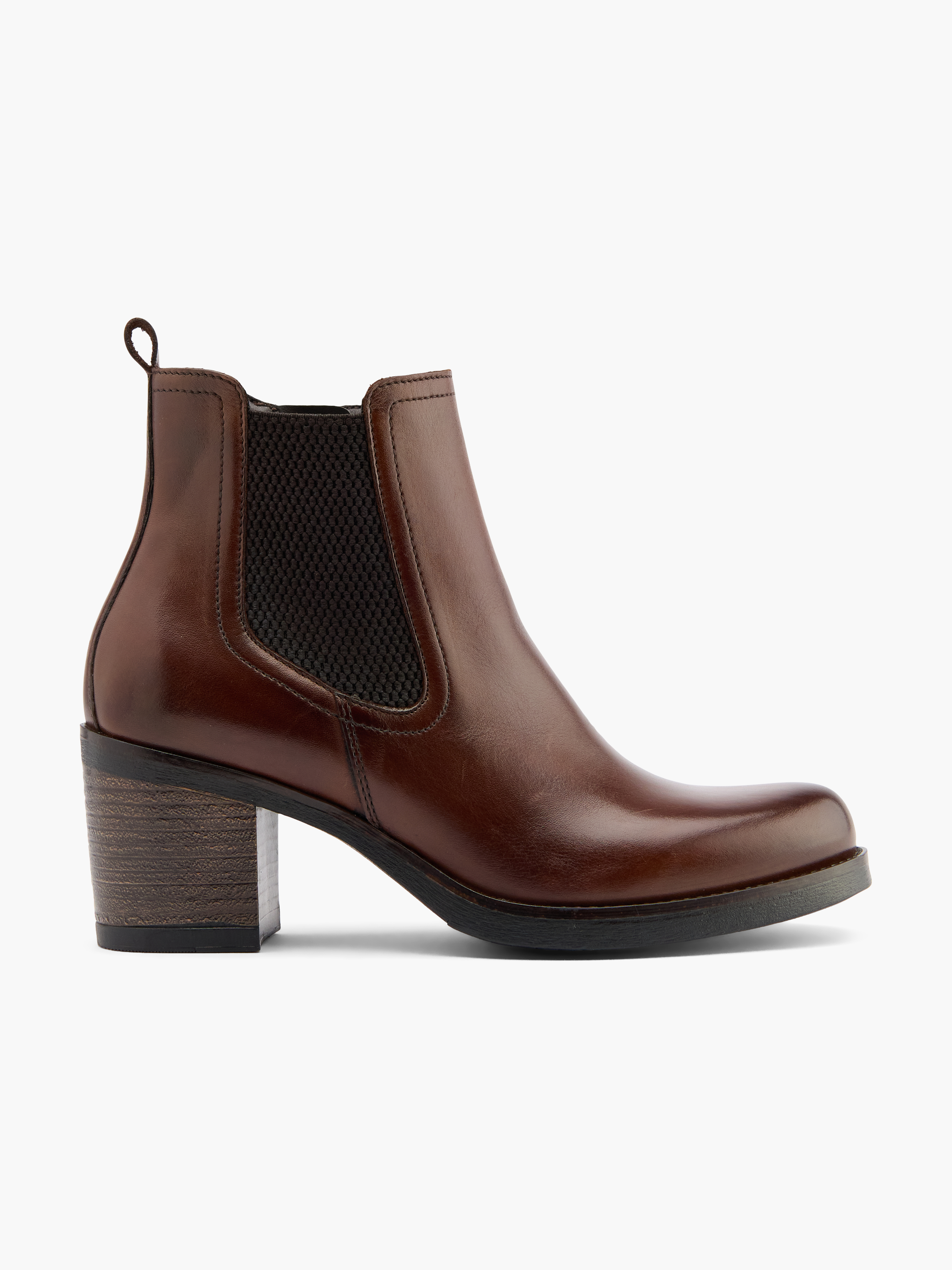 5th Avenue Stiefelette Cognac Leder Stiefeletten Damen Cognac 5th