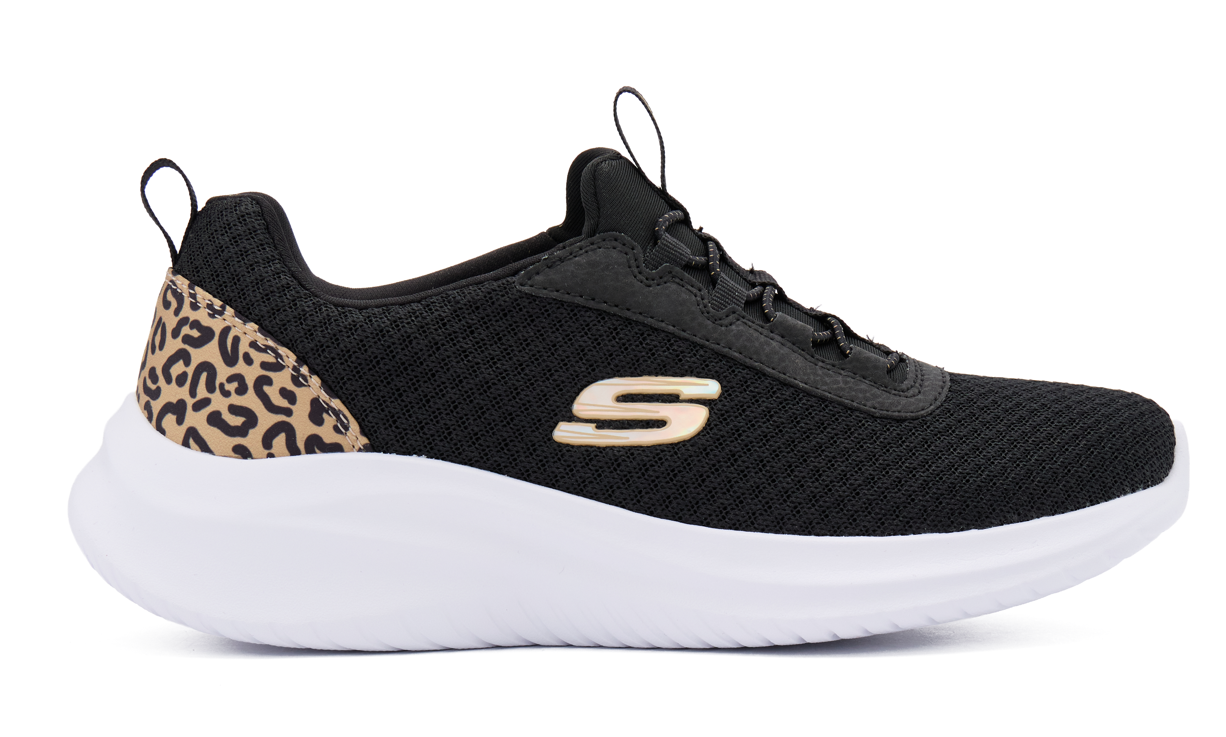 ちぃ Skechers-Pantofi-slip-on-Negru