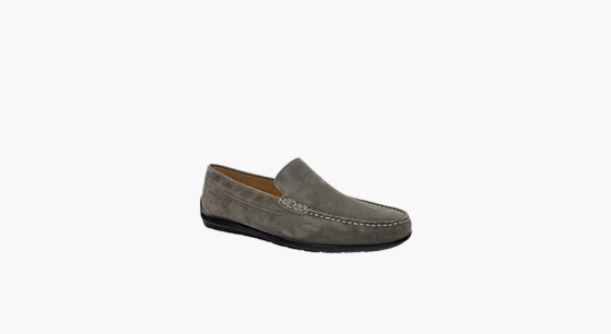 Sneakers in pelle da uomo grigio