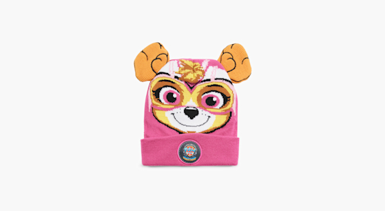 Bonnet Paw Patrol Pour Fille - Modèle Rose Avec Skye & Zuma, Hiver Et Demi-Saison - 7