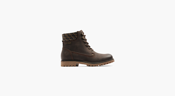 Bottes Montantes Homme Martin en Velours Camouflage Kaki - Chaussures à