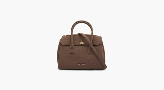 Sac à Main Betty Barclay En Cuir Beige - Grand Modèle, Fermeture Magnétique, Occasion