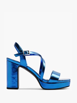 Catwalk Sandále na podpätku modrá