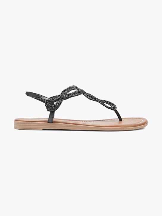 Graceland Sandalen-Zehentrenner Schwarz 7 1