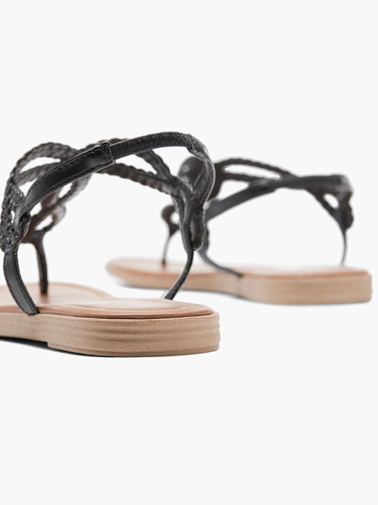 Graceland Sandalen-Zehentrenner Schwarz 7 4