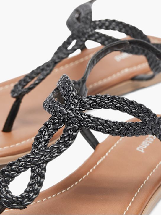 Graceland Sandalen-Zehentrenner Schwarz 7 5