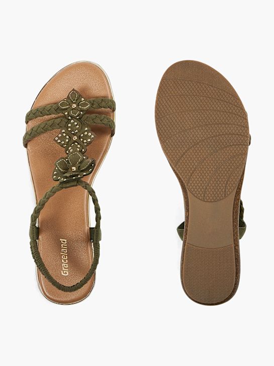 Graceland Sandale Khaki 10034 3