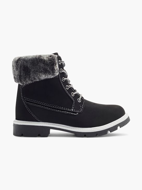 Vty Schnür-Stiefelette Schwarz 2264 1