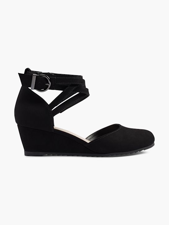 Graceland Spangenpumps Schwarz 664 1