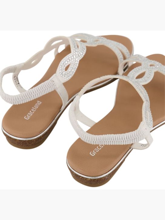 Graceland Sandale Weiss 86501 5