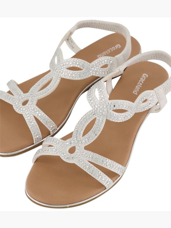 Graceland Sandale Weiss 86501 6