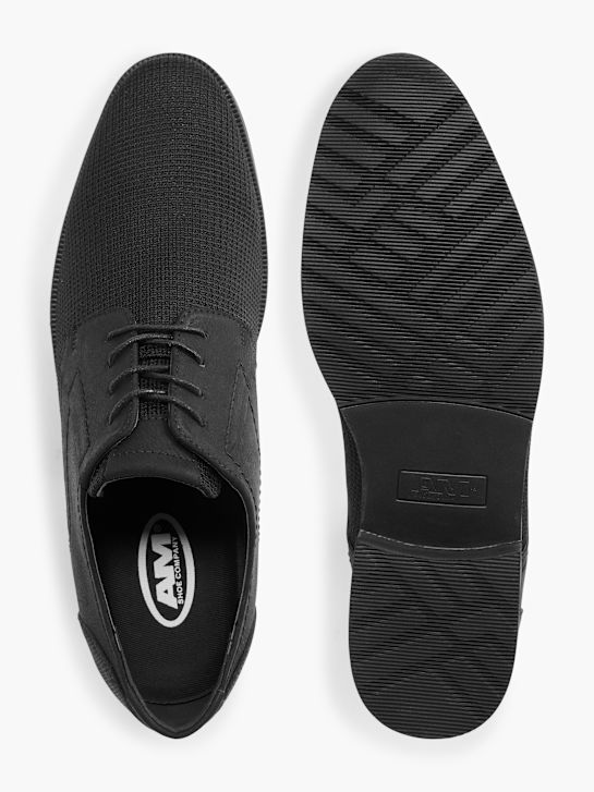 AM SHOE Businessschuh Schwarz 5113 3