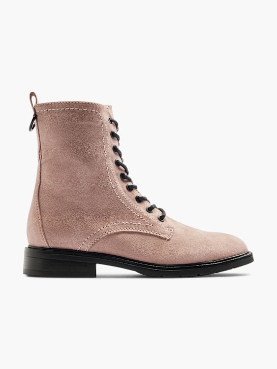 Graceland Schnür-Stiefelette Rosa 33584 1
