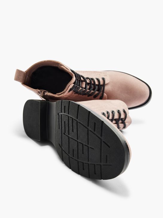 Graceland Schnür-Stiefelette Rosa 33584 3