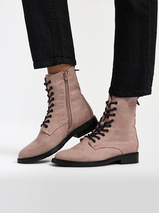 Graceland Schnür-Stiefelette Rosa 33584 7
