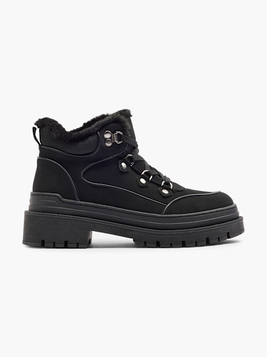 Catwalk Schnür-Stiefelette Schwarz 7145 1