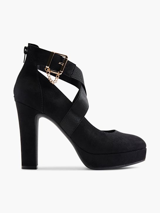 Graceland Spangenpumps Schwarz 2556 1