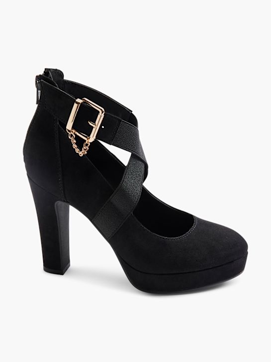 Graceland Spangenpumps Schwarz 2556 6