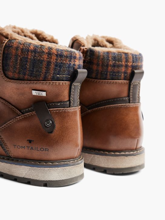 TOM TAILOR Schnür-Stiefelette Cognac 55645 4
