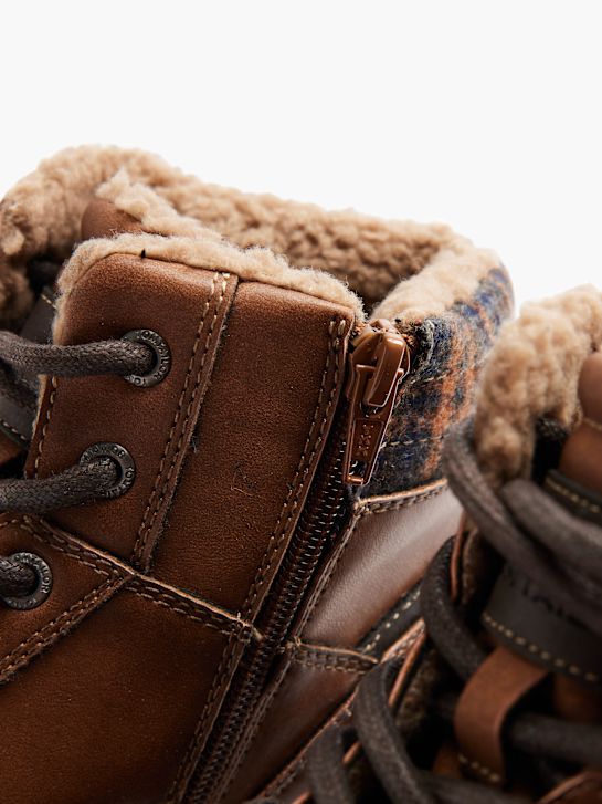 TOM TAILOR Schnür-Stiefelette Cognac 55645 5