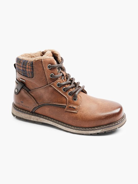 TOM TAILOR Schnür-Stiefelette Cognac 55645 6